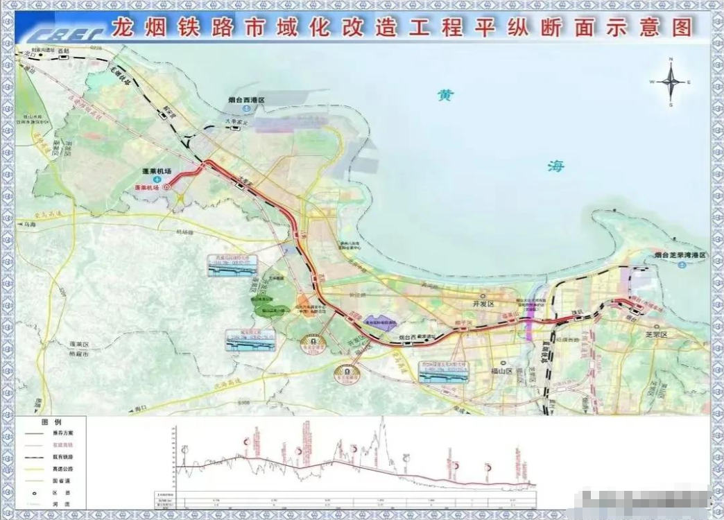 烟台福山区高铁规划图图片