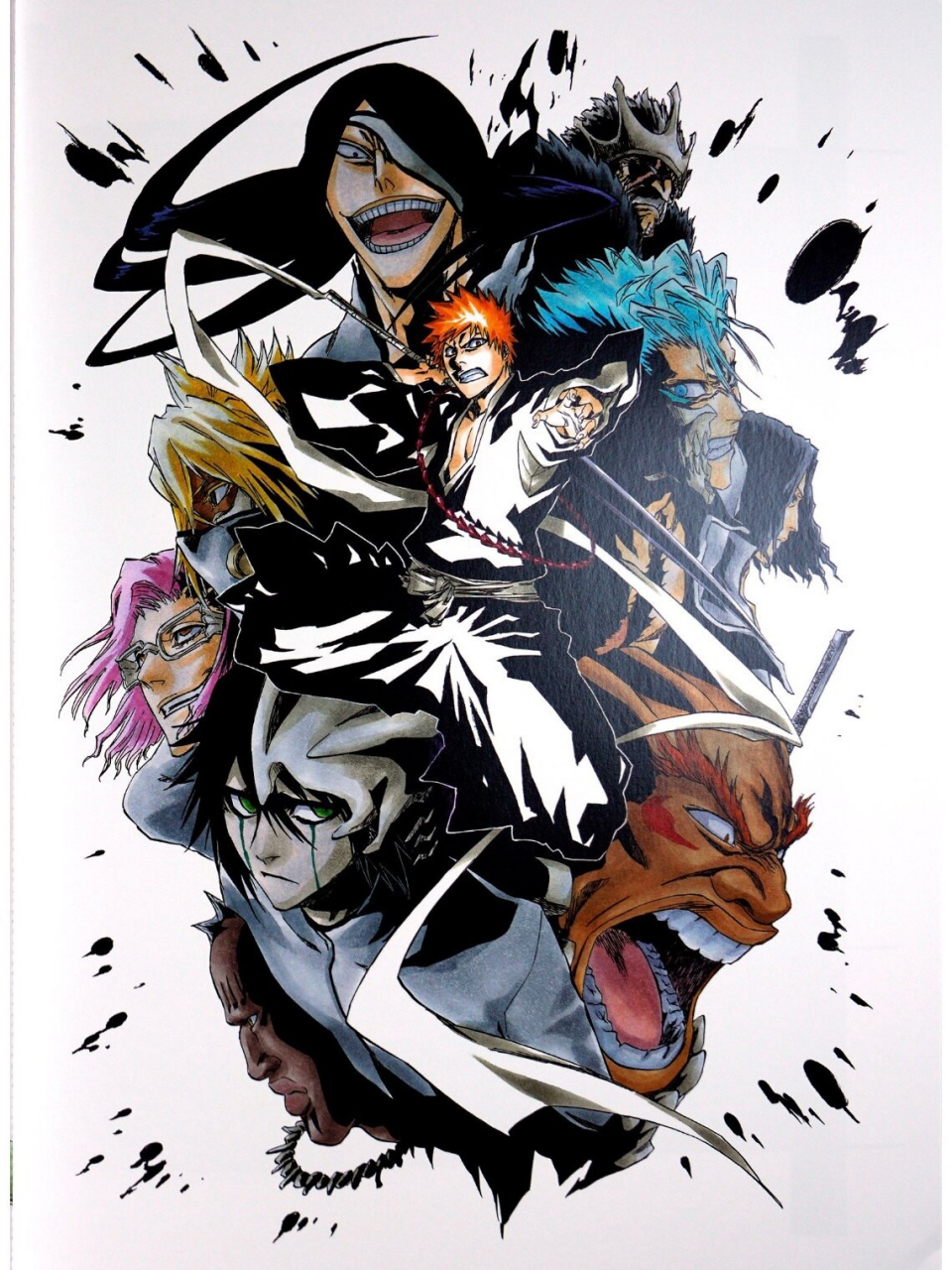 超级帅的死神原画集!十刃合集!炫到爆炸!