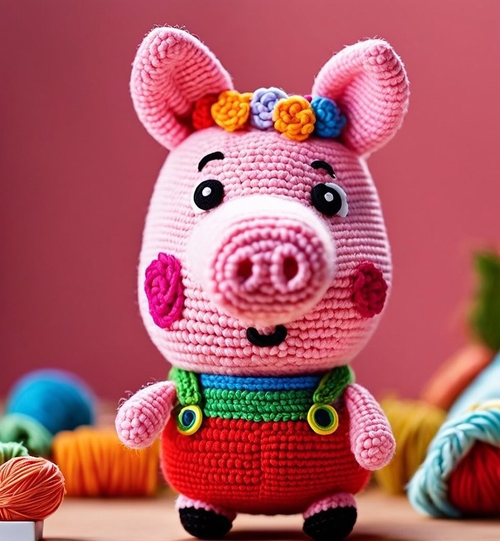 钩针编织小猪佩奇(附文字教程)
