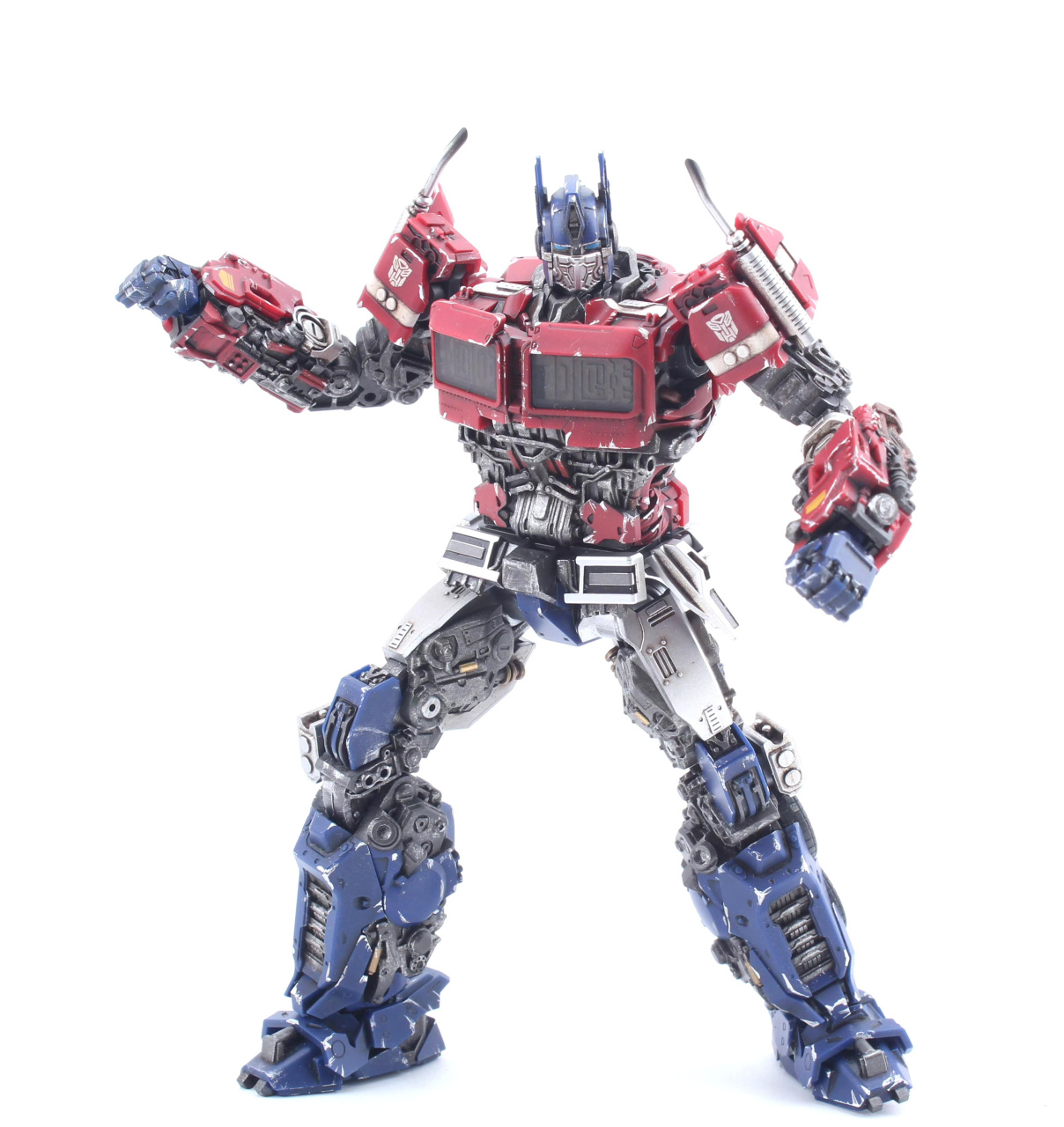 模型欣赏:小号手 变形金刚大黄蜂外传 擎天柱,进行了补色和干扫,by 宅