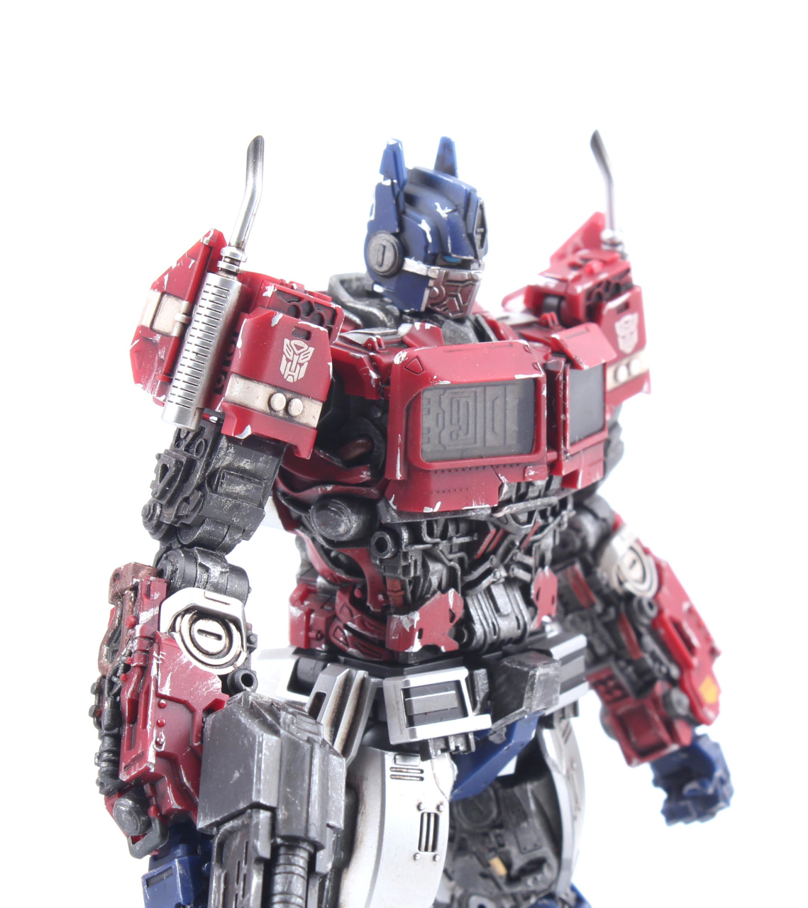 模型欣赏:小号手 变形金刚大黄蜂外传 擎天柱,进行了补色和干扫,by 宅