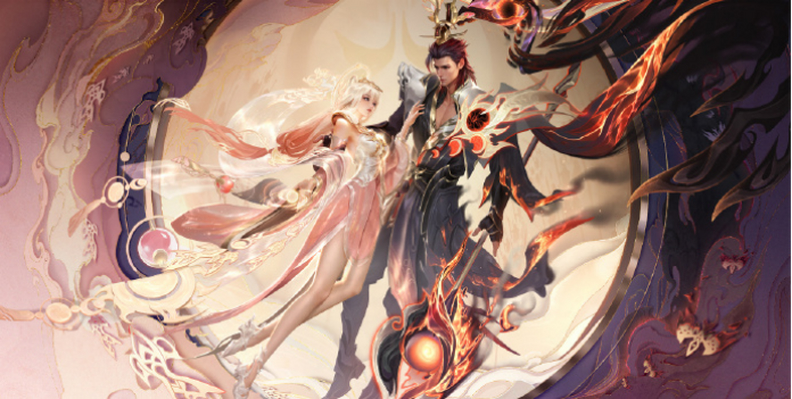 《王者荣耀》2024年情人节推出吕布与貂蝉的古风仙魔情侣皮肤"曦玄引"