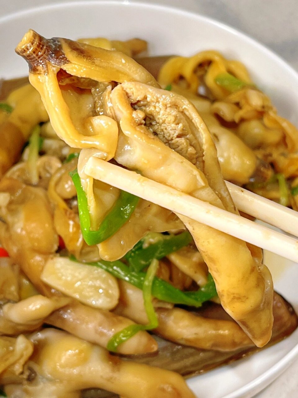 我妈做的这个姜葱炒蛏子,太好吃了!