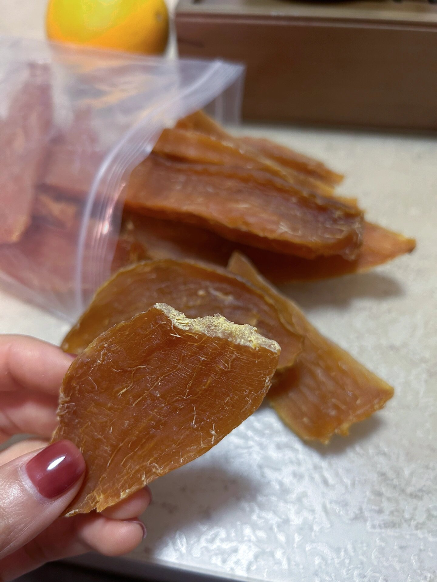这款红薯干好干净啊就是小时候的味道,无添加,也不加糖,吃