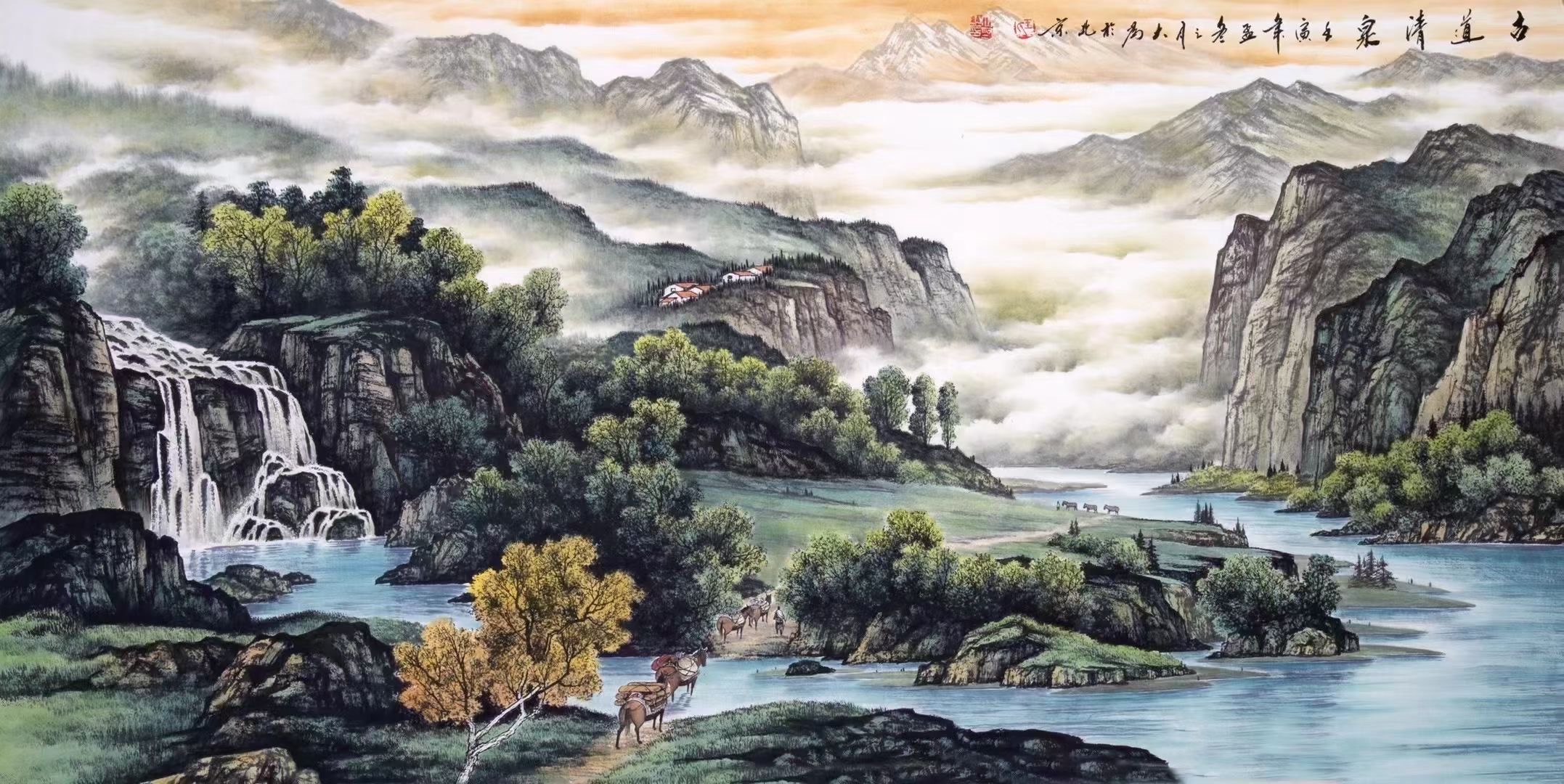 你知道王大为的山水画多少钱一平尺么?