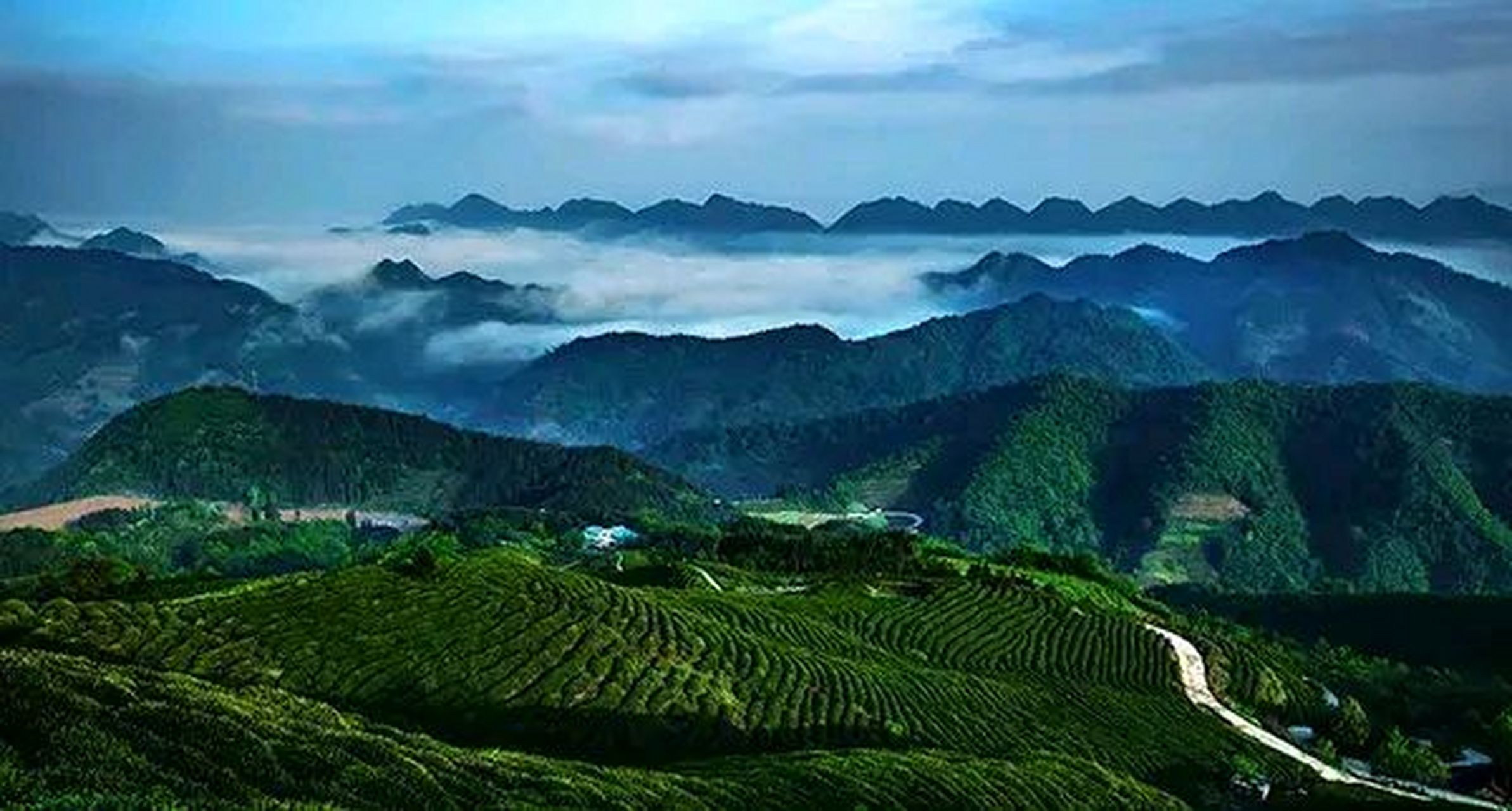 民谚云,"勉县天荡山,离天三尺三" 好山好水看不足,家门口的风景也令人