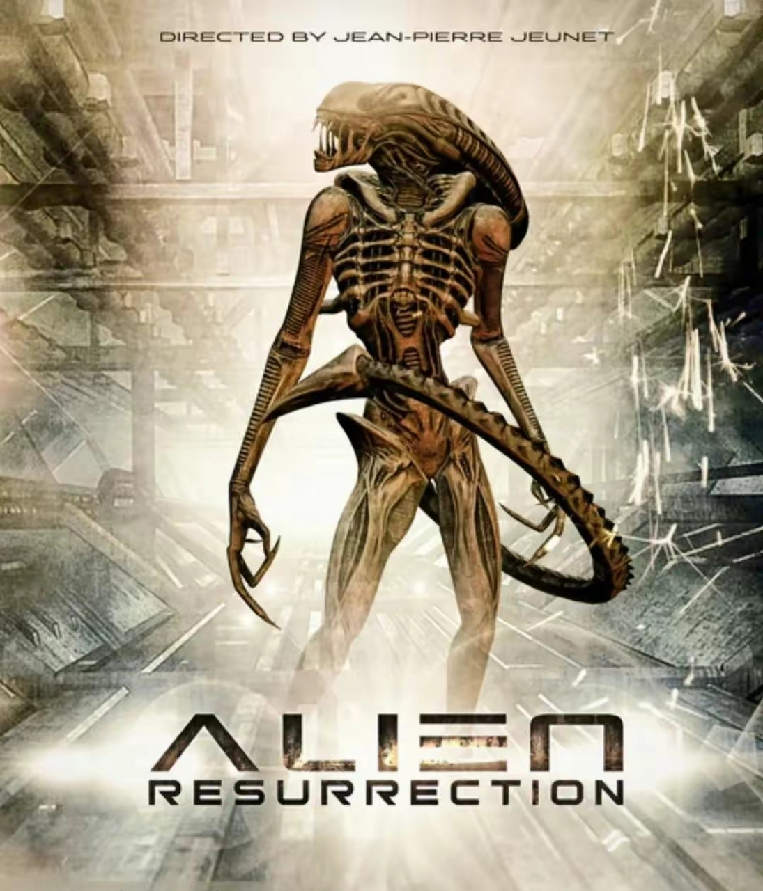 一组电影《异形》系列海报插画欣赏,展现了不同电影中的异形形象,随着