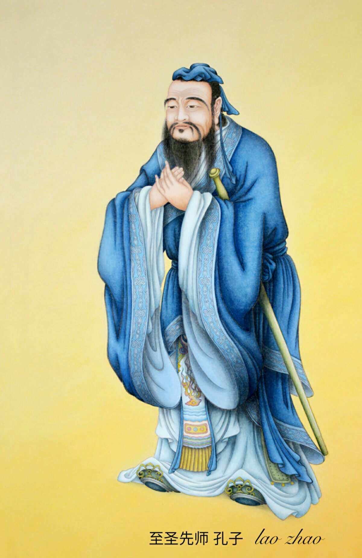 有一天孔子的一个学生在门外扫地,来了一个客人问他你是谁呀?