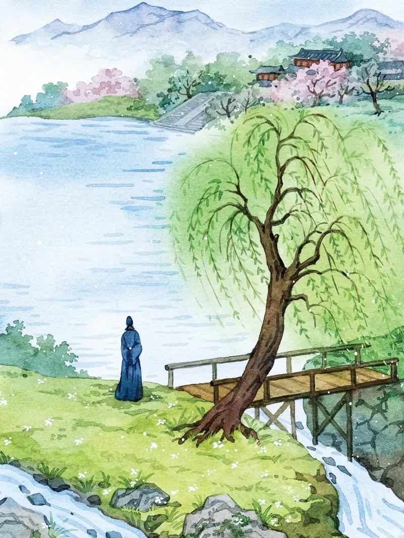 20,疏星冻霜空,流月湿林薄.