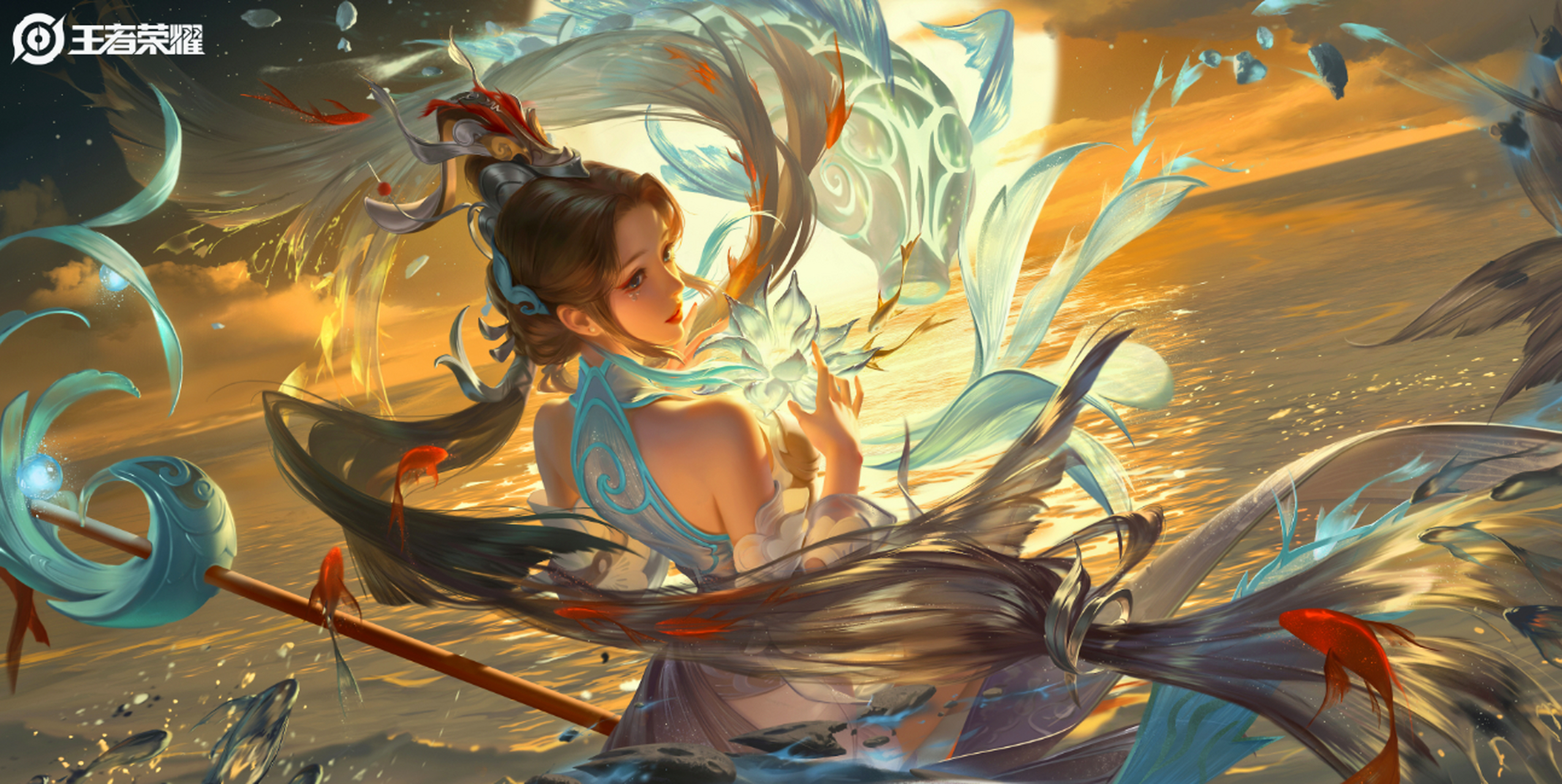 王者荣耀中的中国风元素深受玩家喜爱,游戏中的皮肤,峡谷环境以及图标