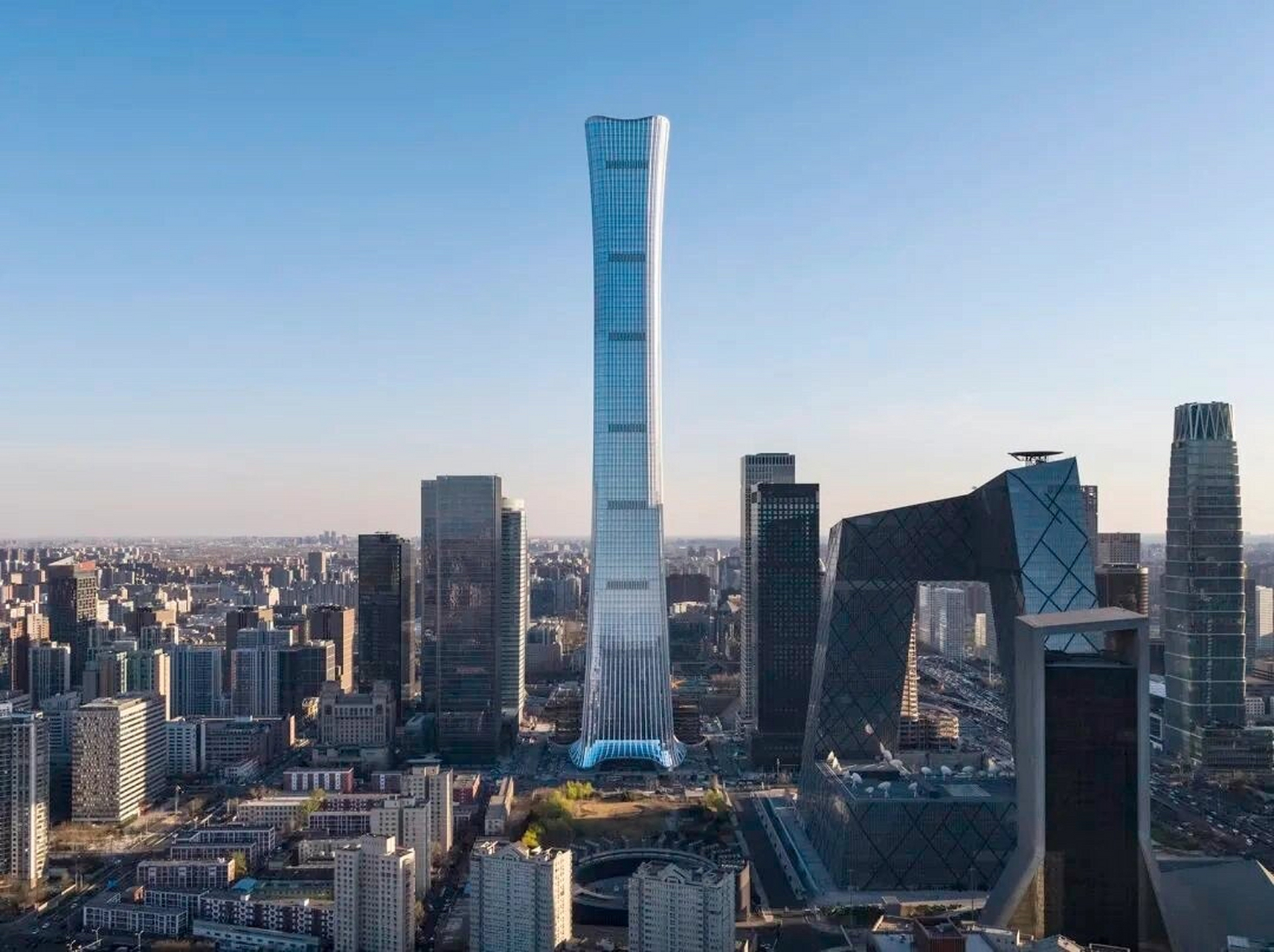 528米,北京第一高楼 中国尊中信大厦的设计灵感来自尊,这是一种起