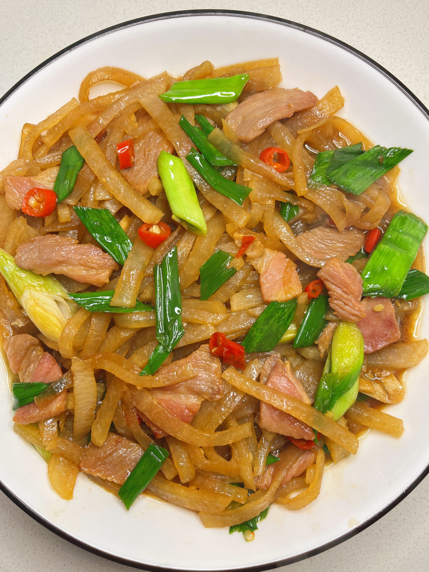 萝卜丝炒腊肉,冬季必备的下饭神器