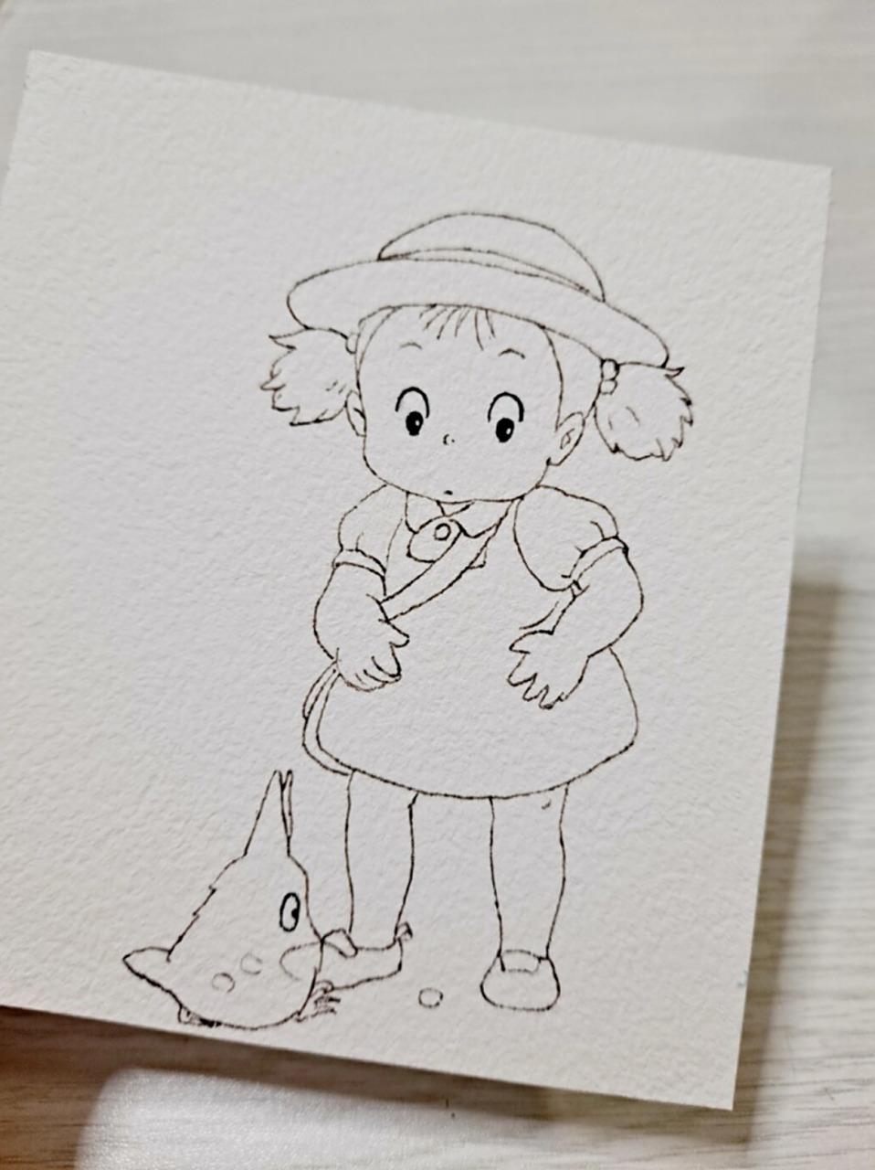 水彩 #画画的日常 #宫崎骏动画 #宫崎骏龙猫 #龙猫小梅