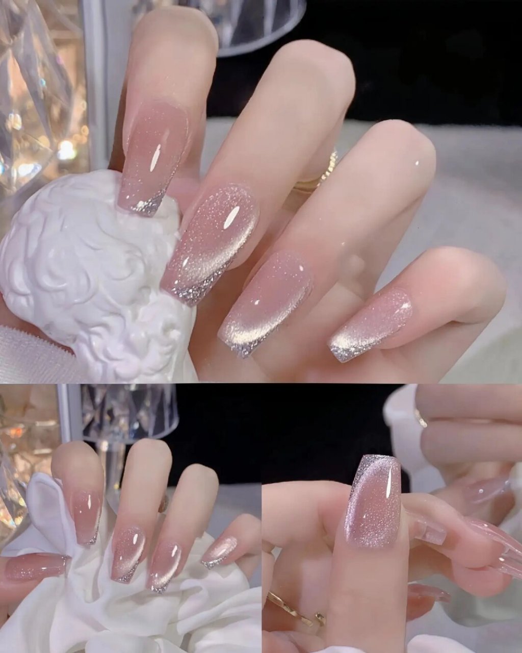 猫眼美甲清冷又不失温柔  93秋冬季节,想要换个新look?