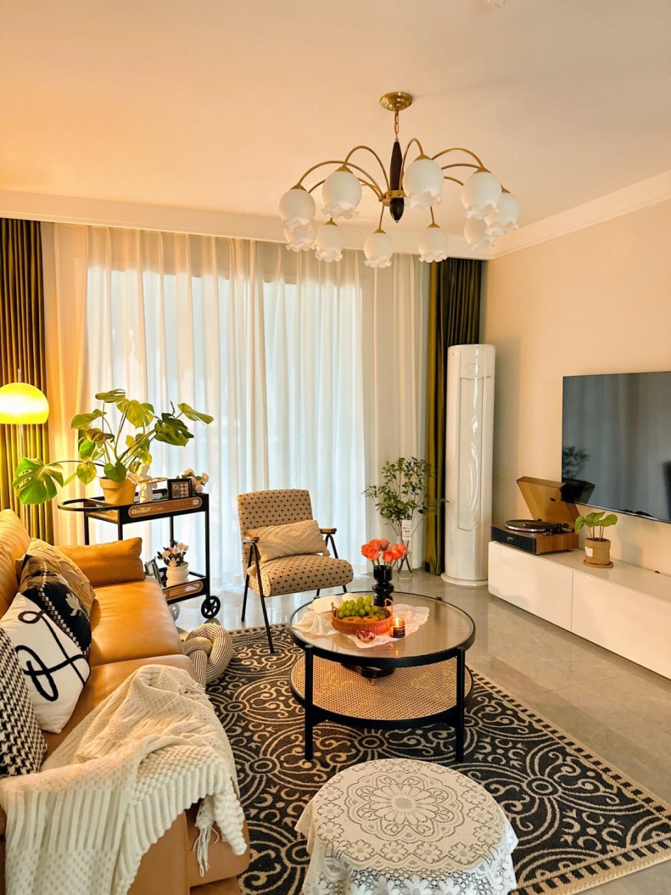 各位亲爱的朋友们99,我猜你们一定是因为我家那独具魅力的客厅而