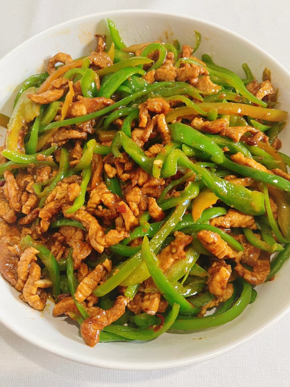 青椒炒肉丝 青椒炒肉丝