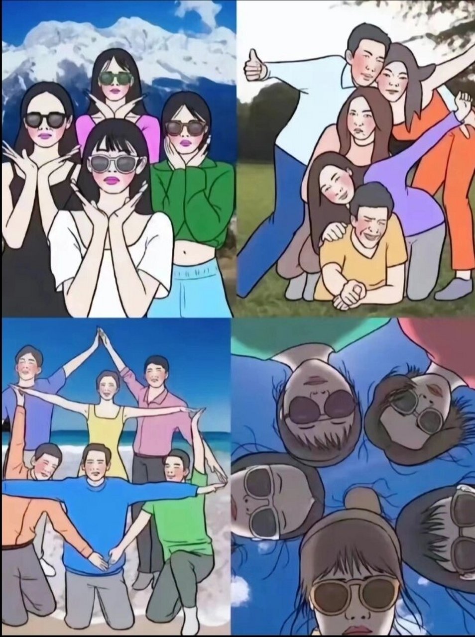 今天我要和大家分享一些超级有趣的沙雕合照姿势📸,保证让你和朋友