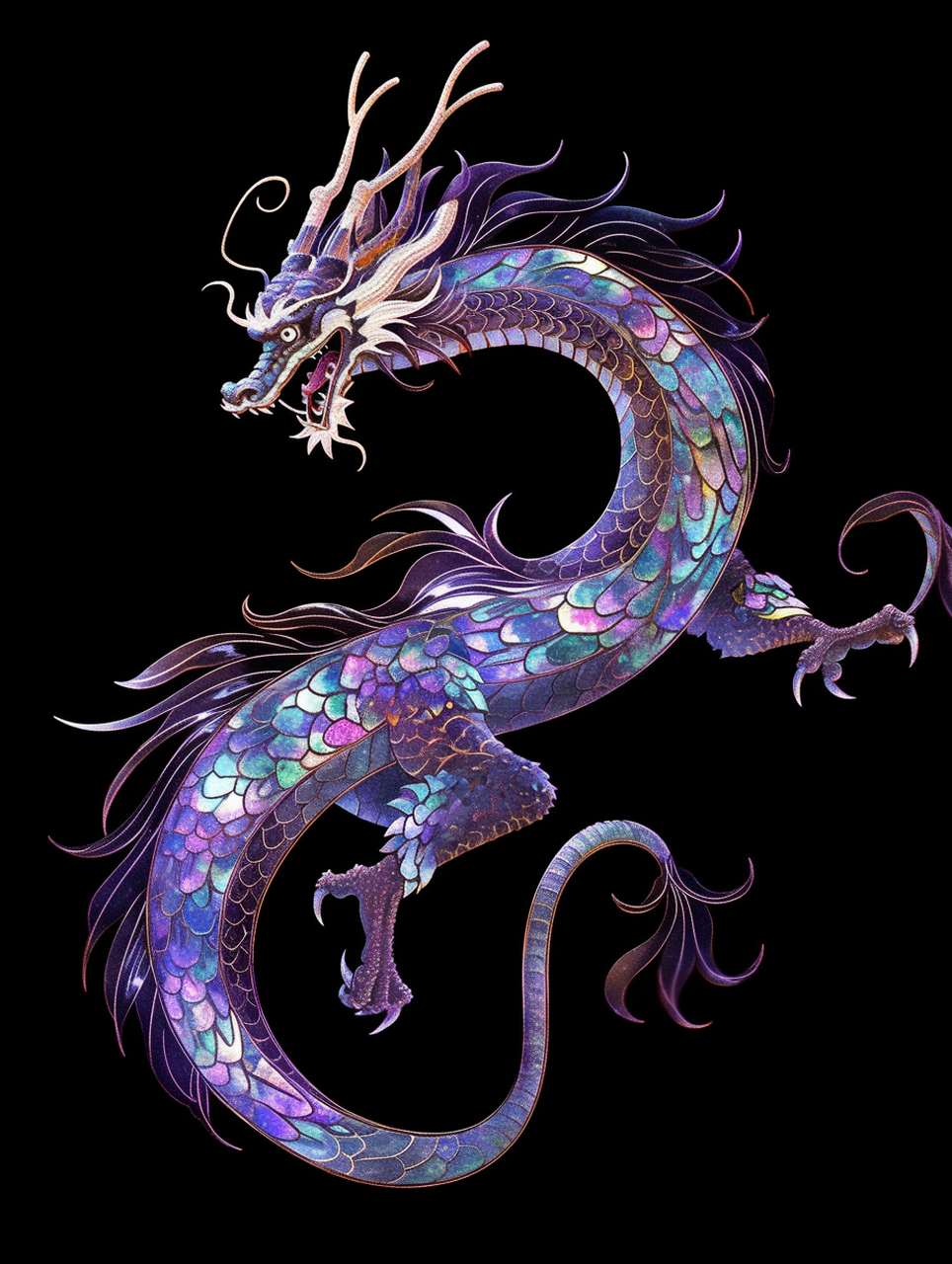 流光溢彩 婉若游龙螺钿龙