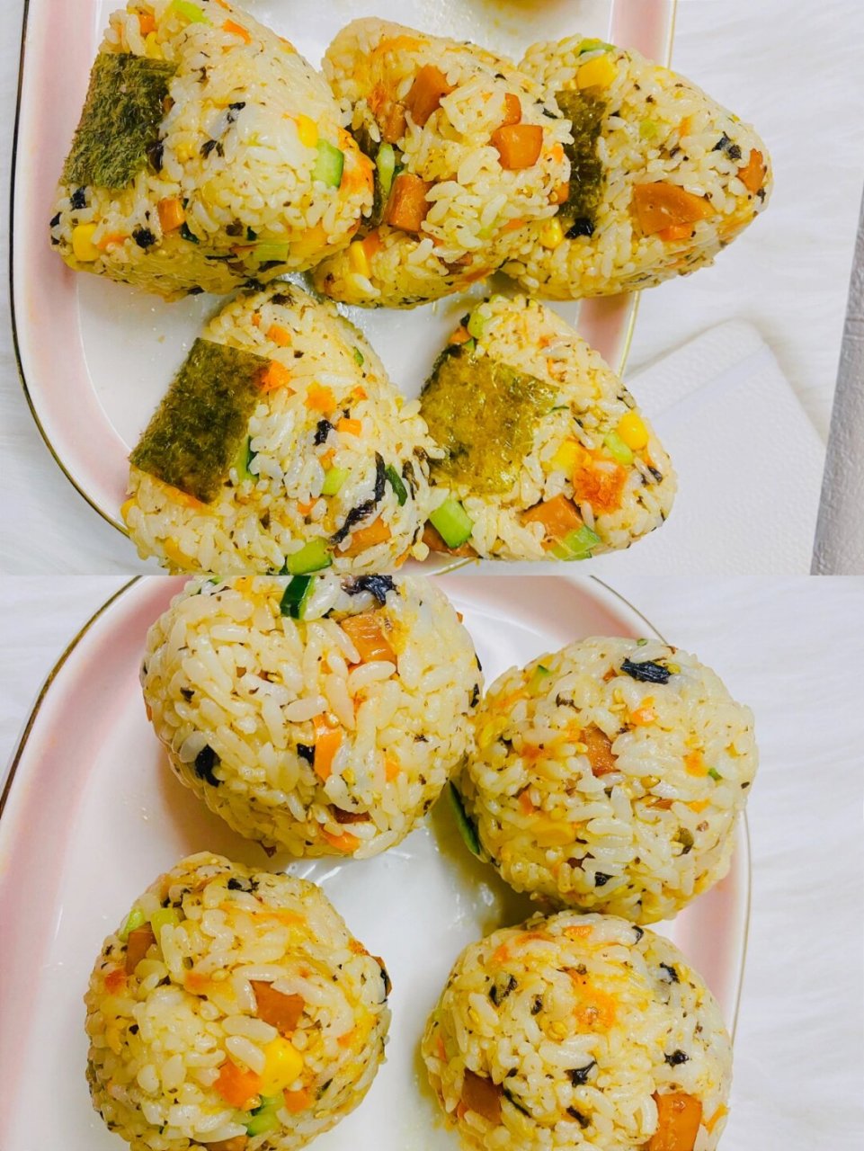 简单还超级好吃的海苔蔬菜饭团(附做法) moring 日期:2022.2.