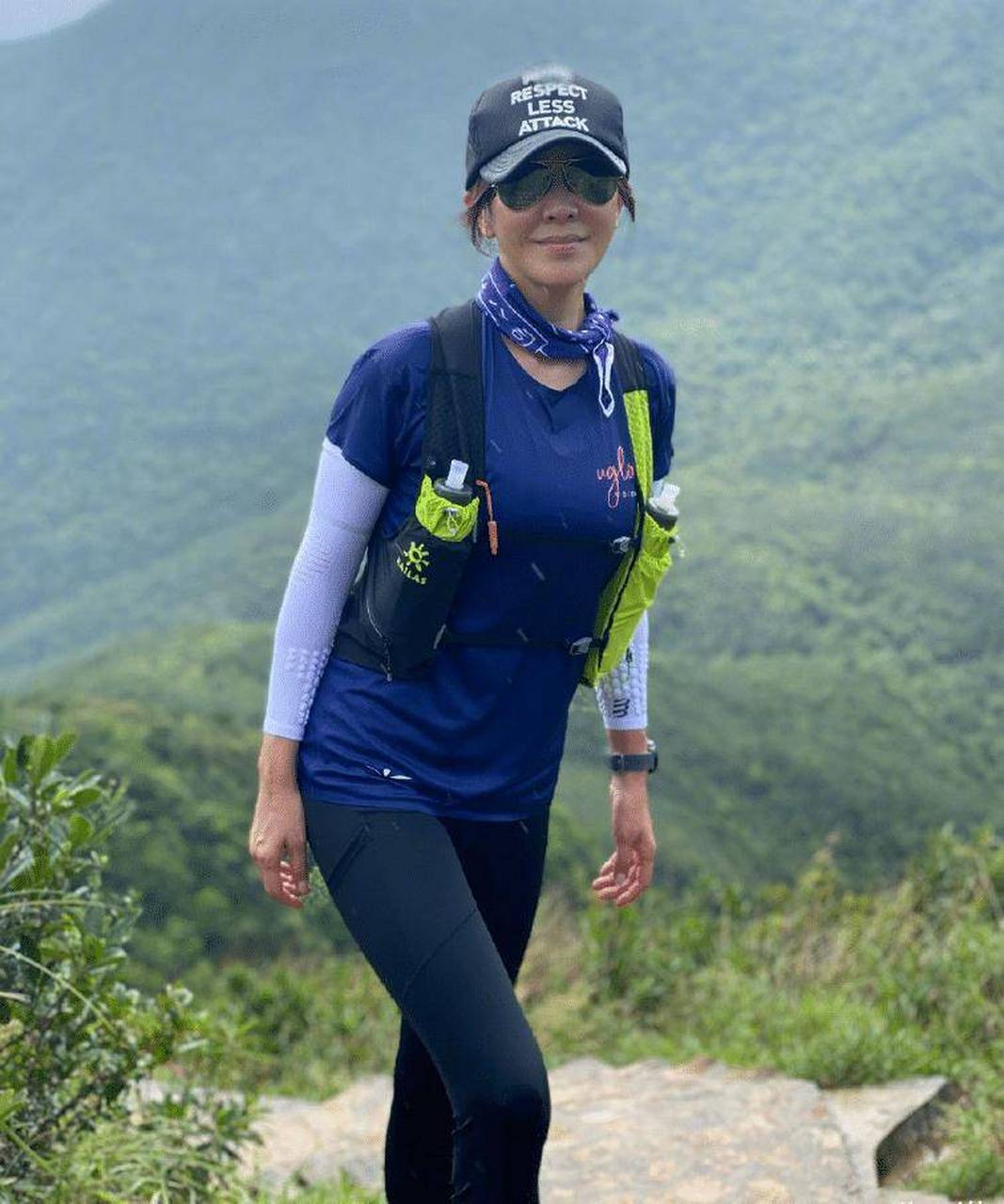 喜欢户外运动健身的刘嘉玲