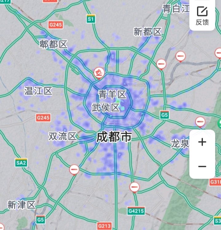 成都人口热力图图片