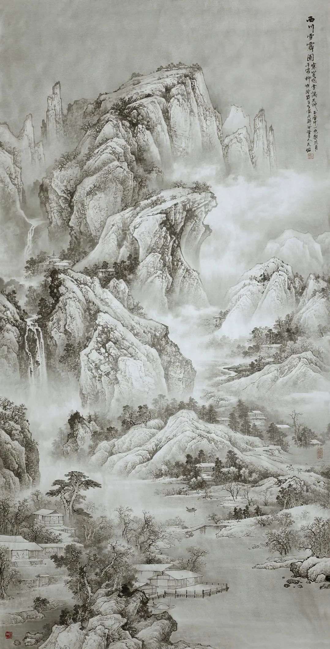 著名彩墨山水画家杨天佑:悠然高远,诗画交融