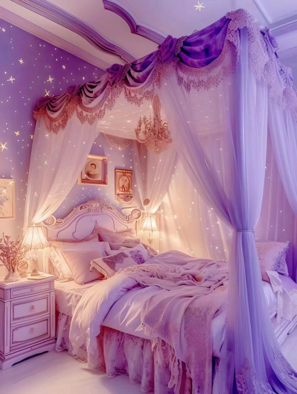 仙女的卧室   一进房间,仿佛置身于童话世界之中.