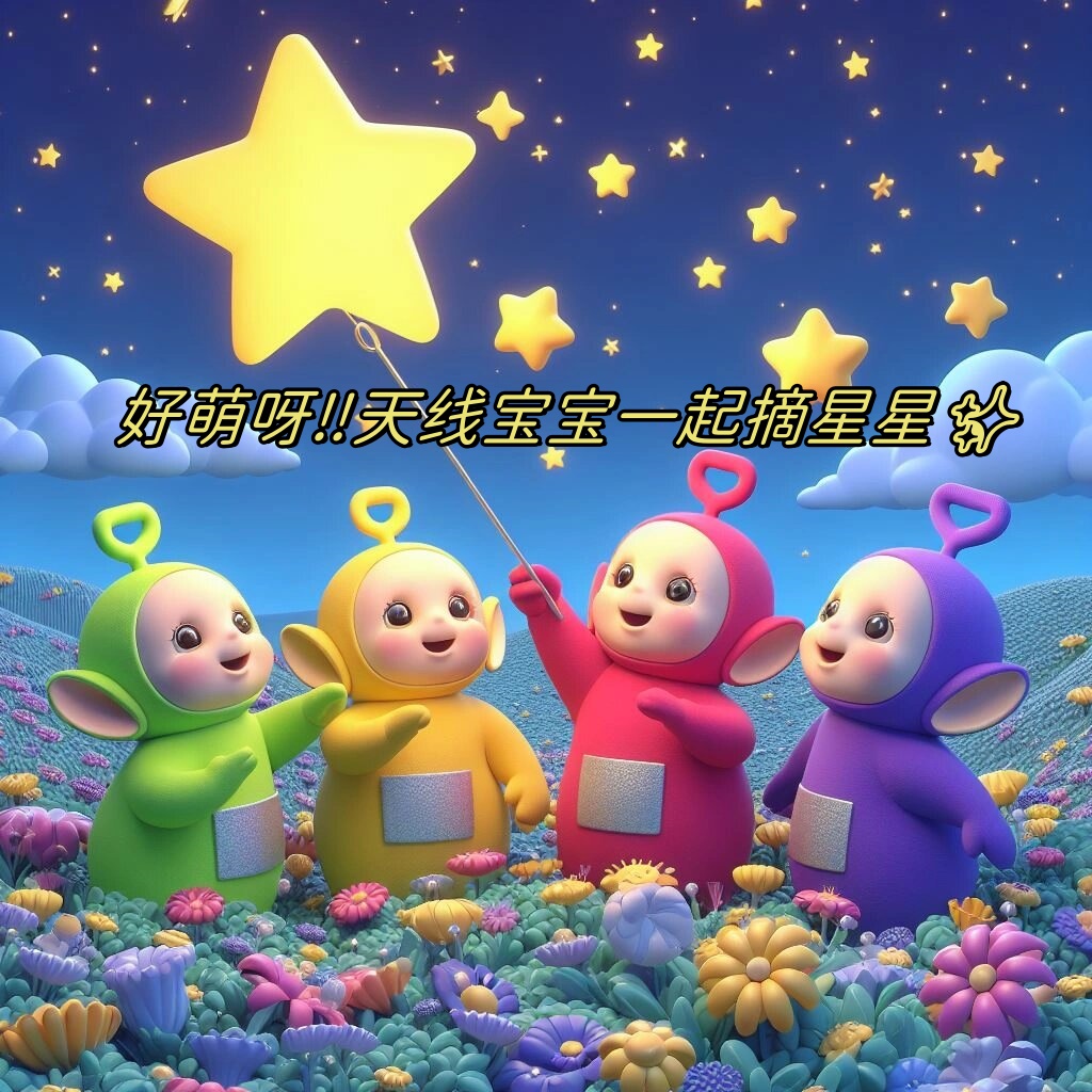 喂,小伙伴们,想不想和这群可爱的天线宝宝一起嬉戏玩耍呢?