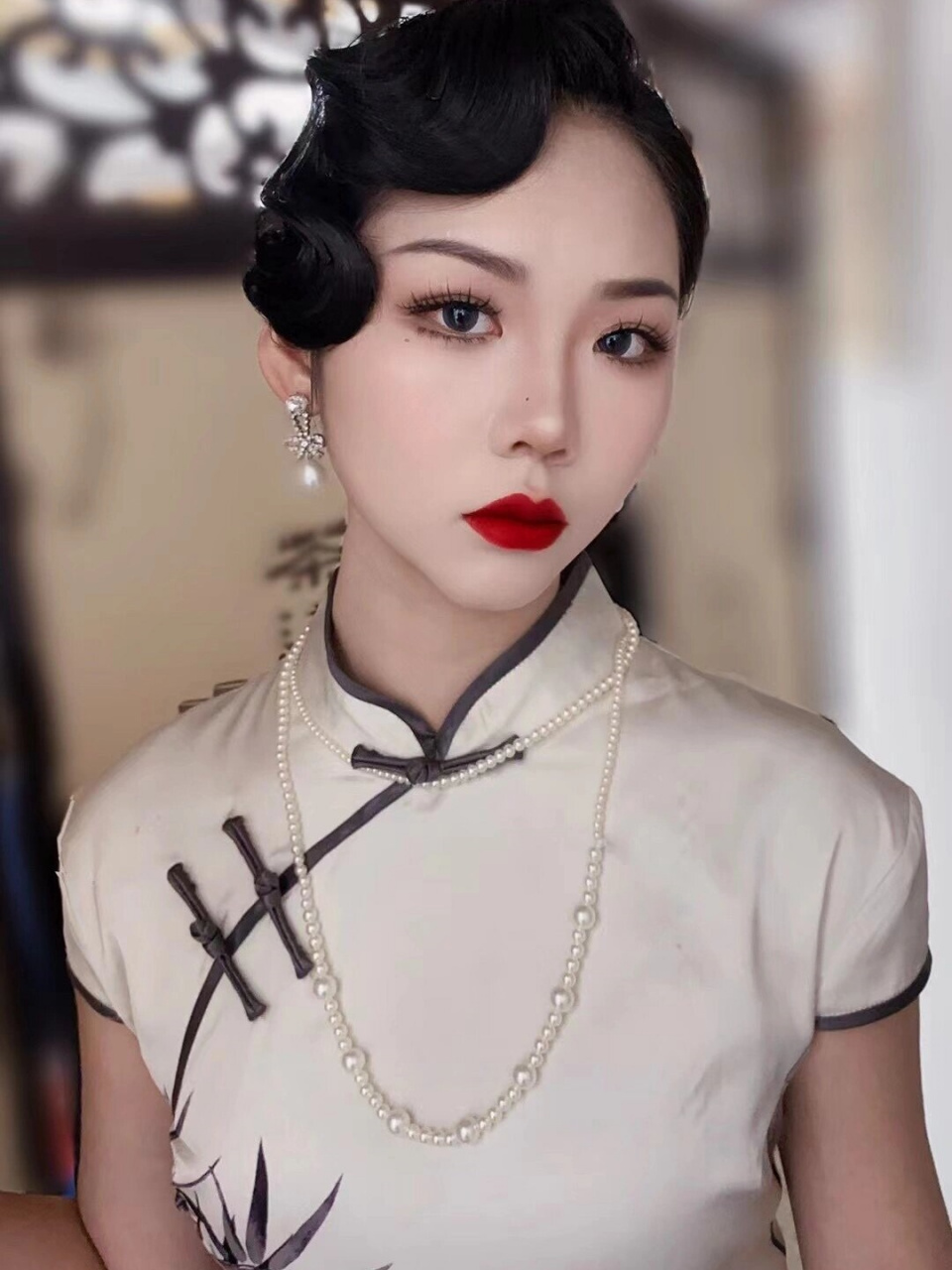 旗袍妆容分享  91 夜上海的魅力:旗袍女神降临!