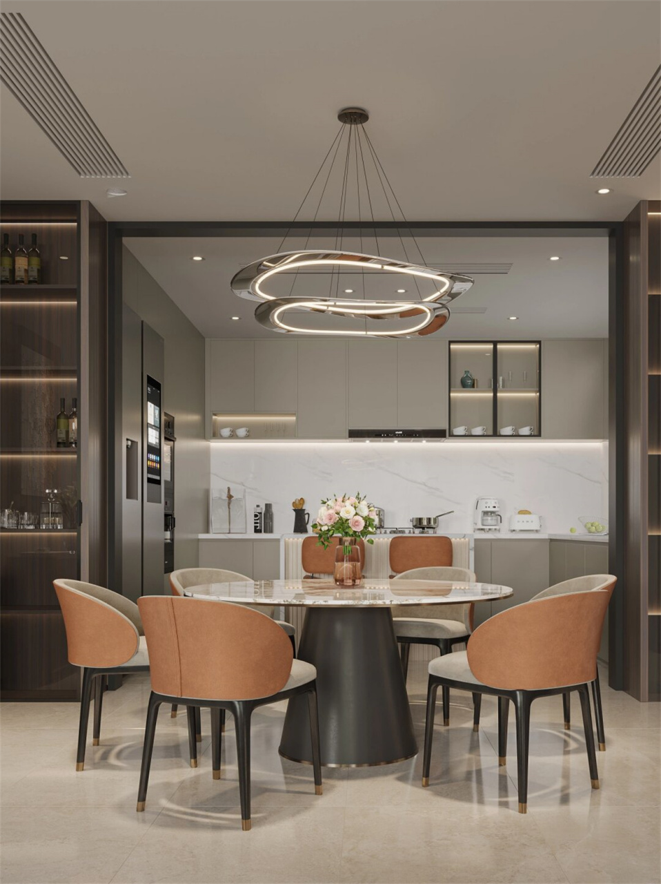 暖洋洋的光线映照在温馨的家居上,这就是暖色系软装设计带来的美妙