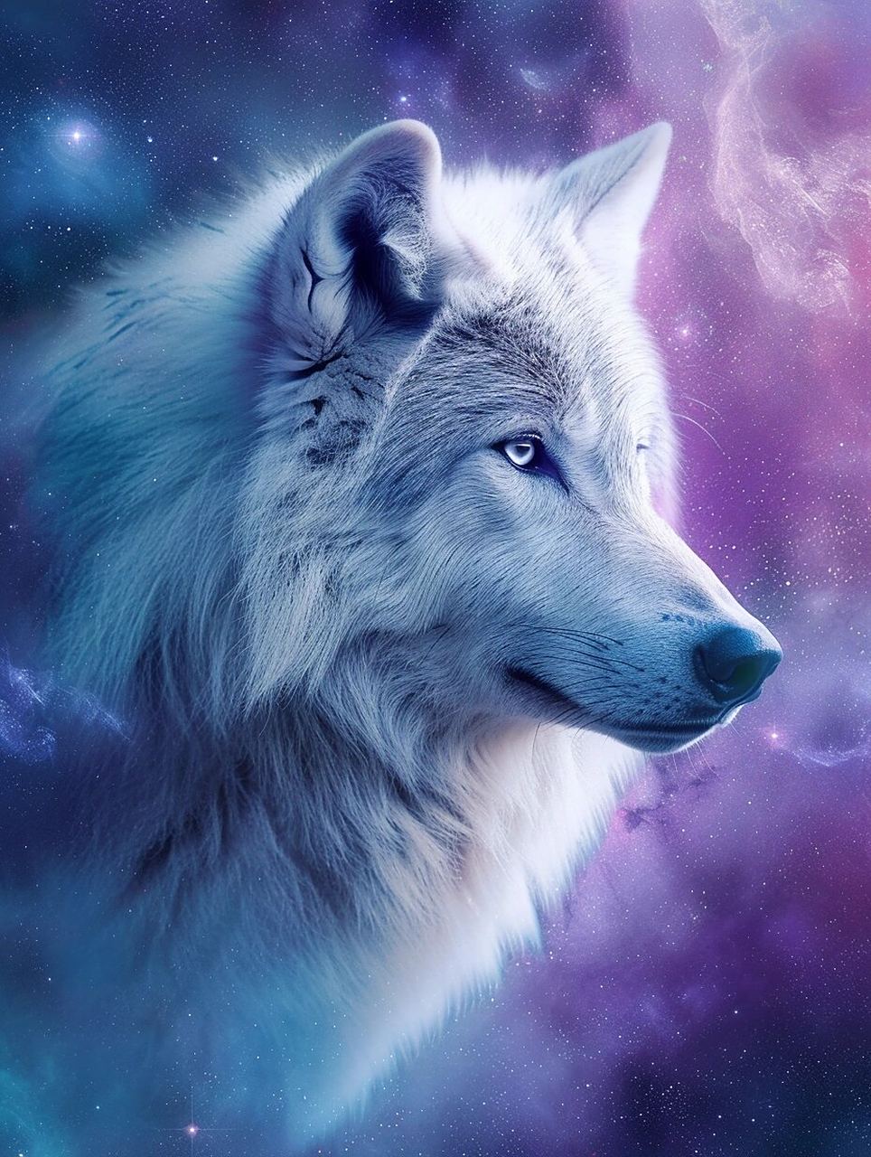 璀璨狼生,舞动唯美的抽象艺术96  在浩瀚的艺术星空中,有一匹狼,它