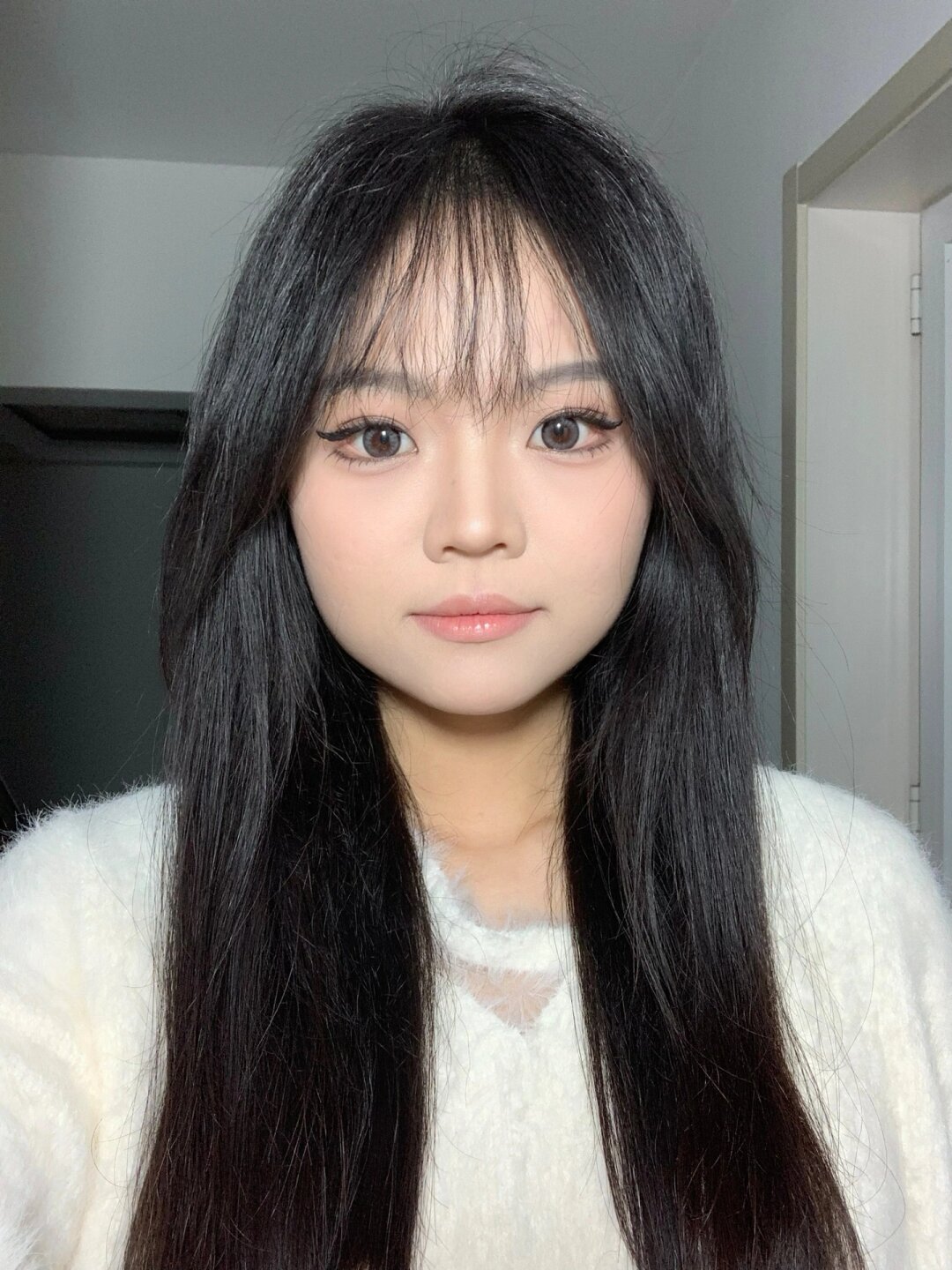 圆脸阔面如何选发型