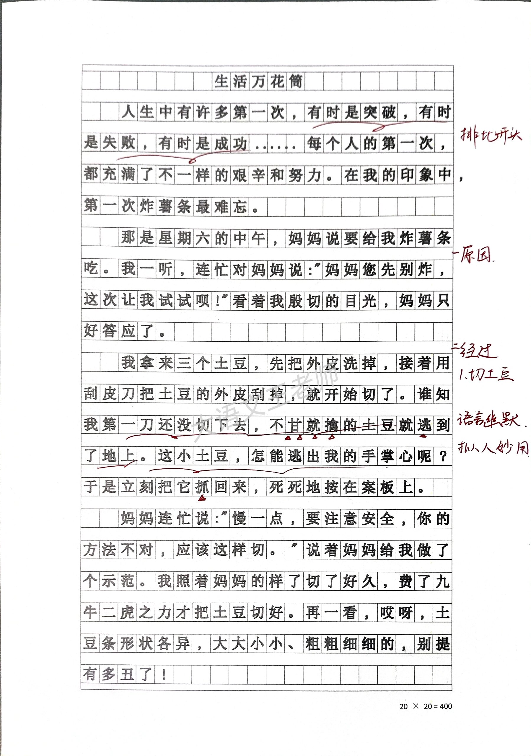 生活万花筒作文100字图片