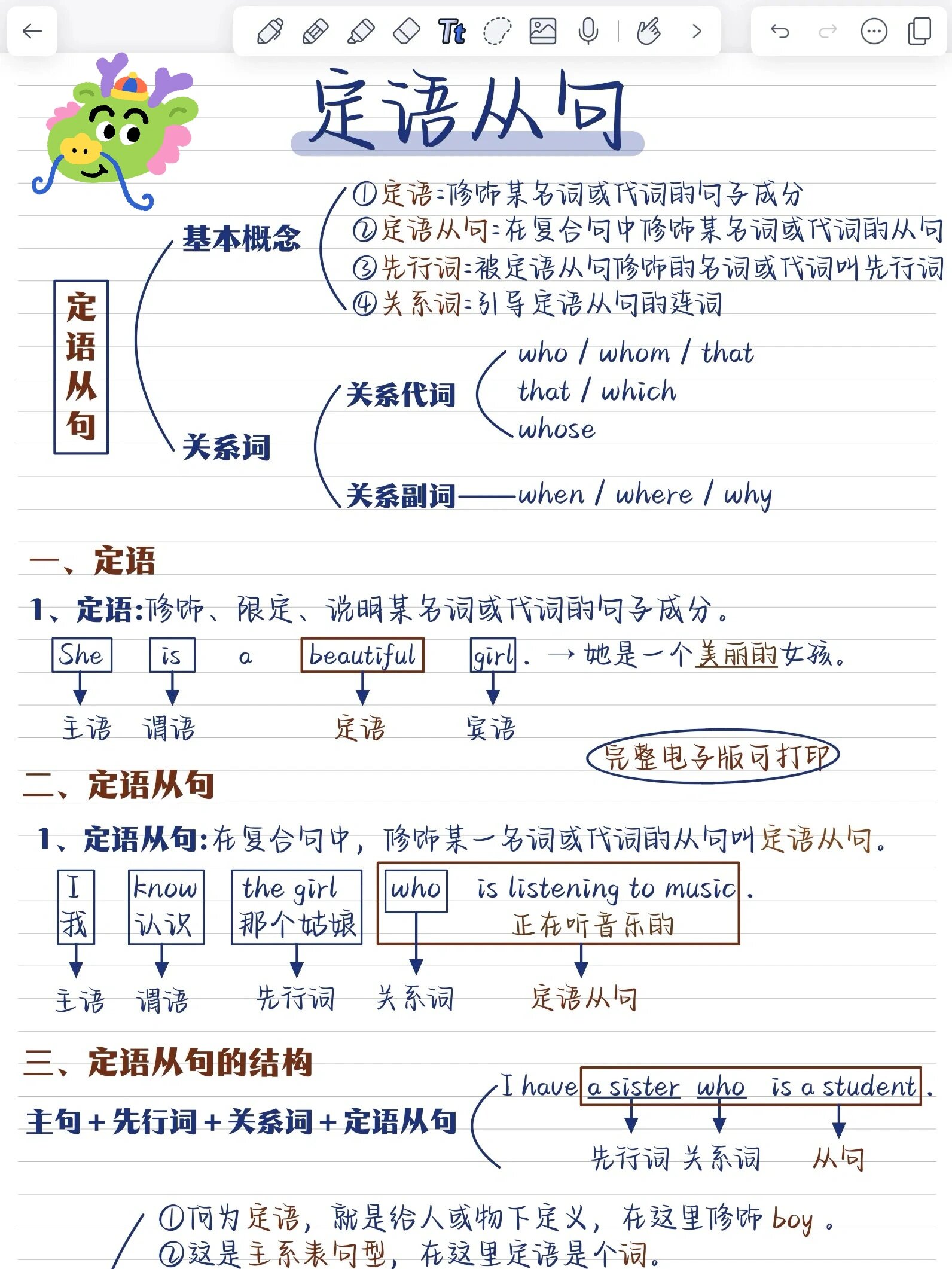 定语从句的概念图片