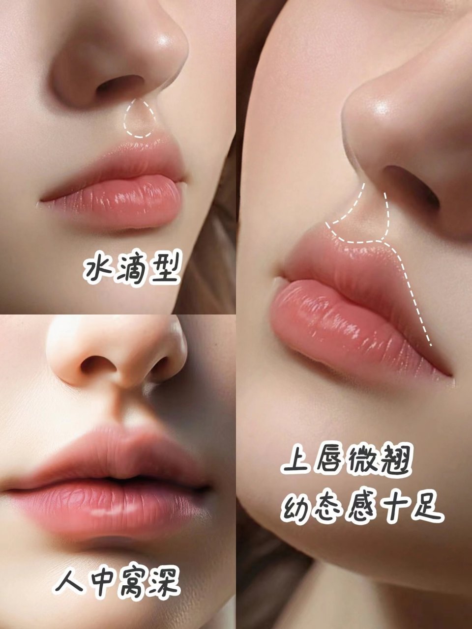 水滴型人中,少女吗?