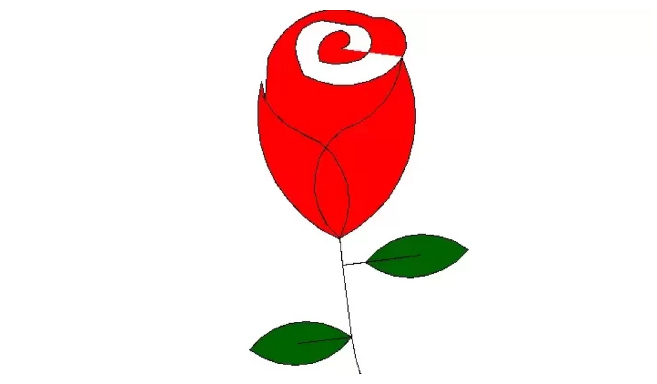 python的turtle库绘制玫瑰花,只需简单旋转和移动操作!