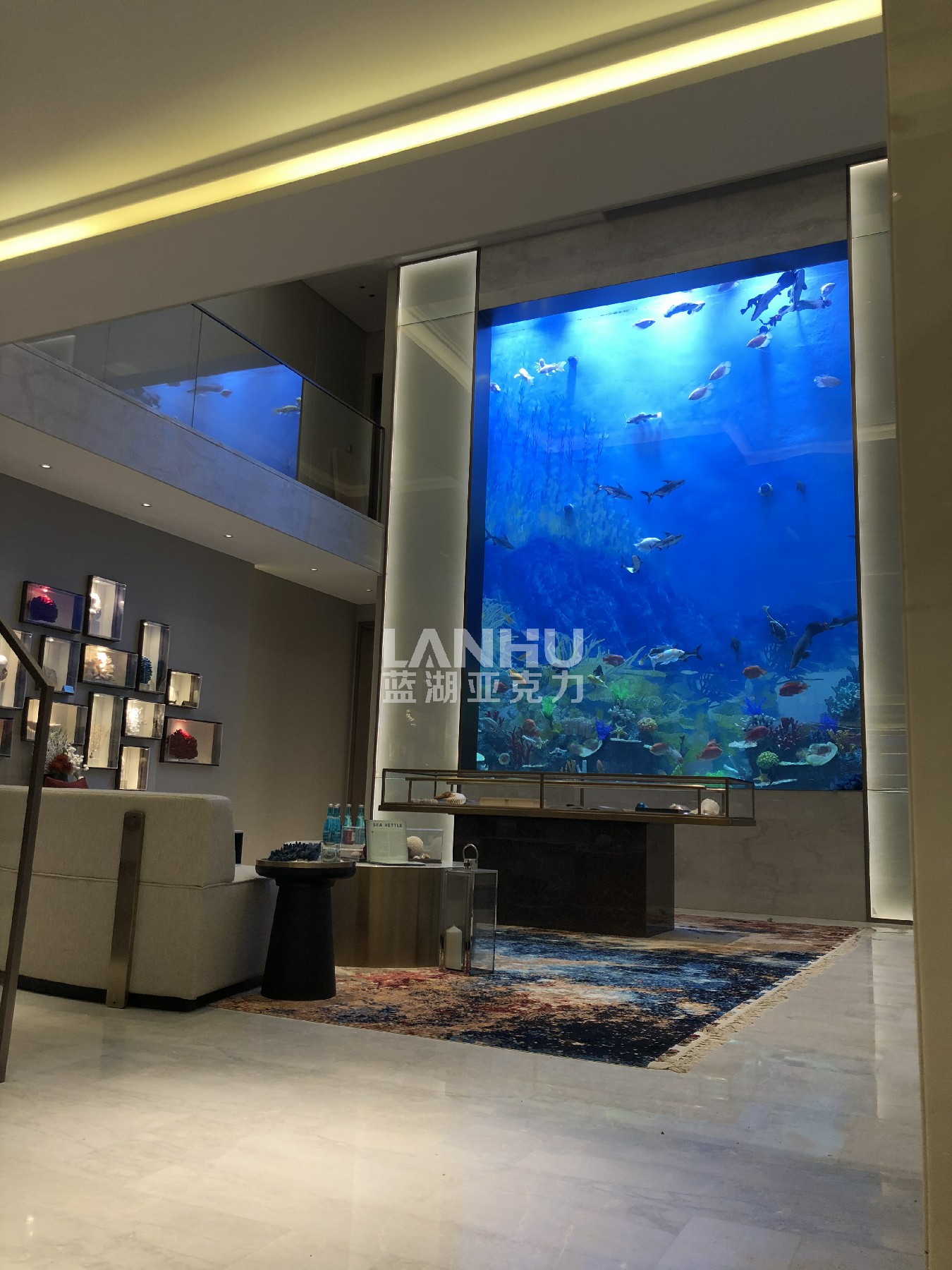定制别墅大型鱼缸,打造独一无二的水下世界