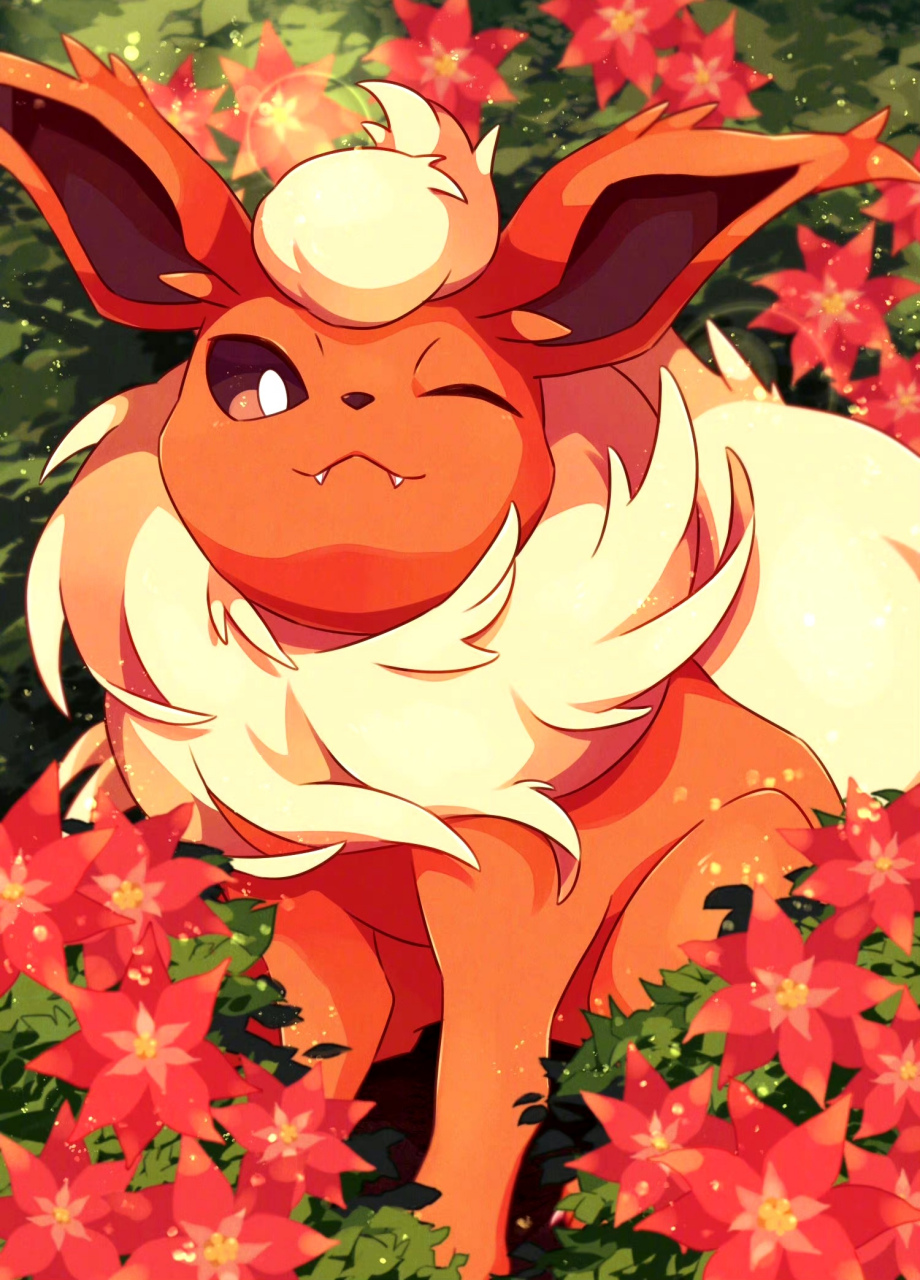 画师ktyon3绘制的一组动漫《精灵宝可梦》同人插画作品,用丰富的色彩