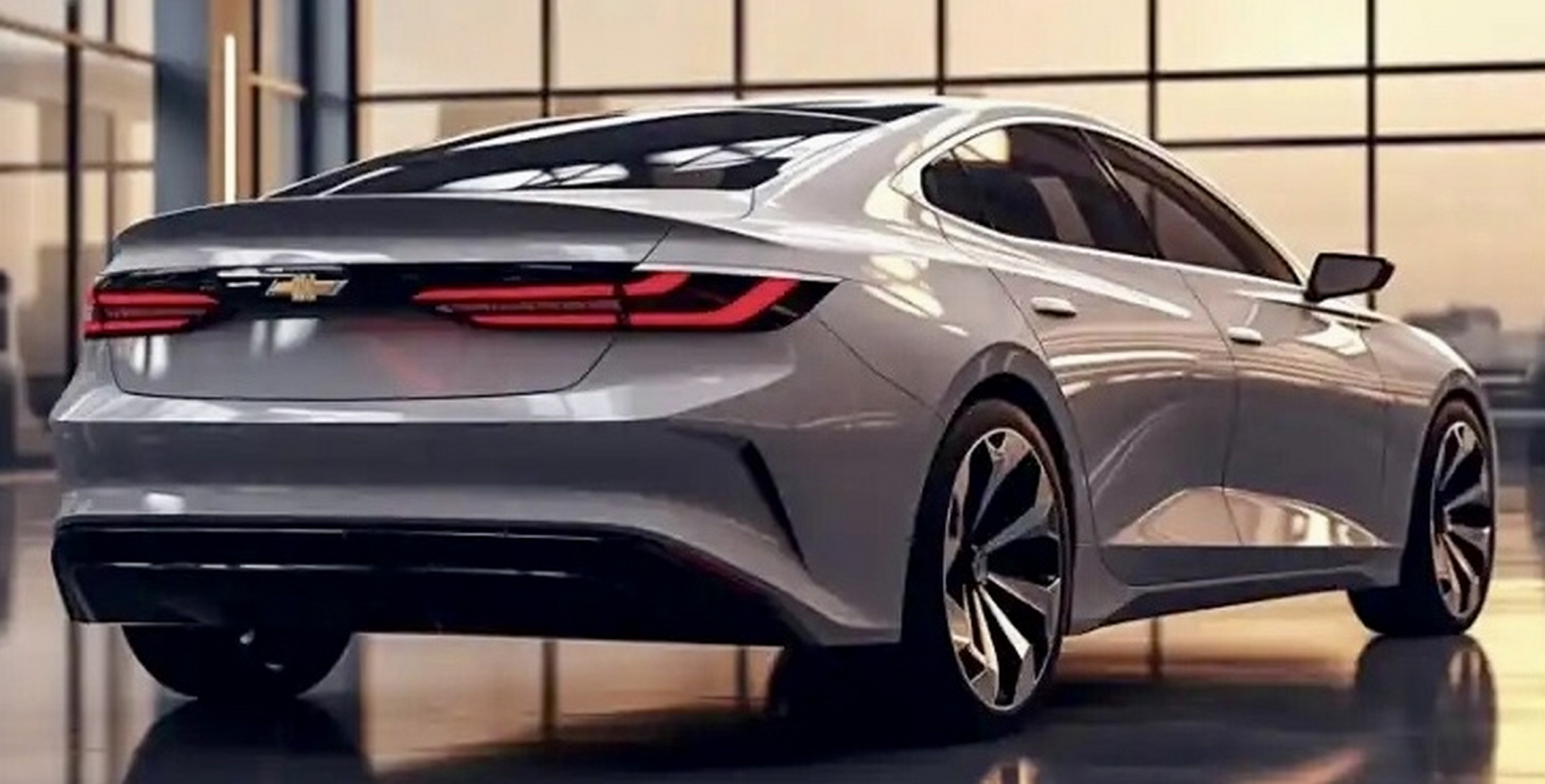 新一代也就是第十代雪弗兰迈锐宝车型效果图来了,这外观赶超奔驰宝马