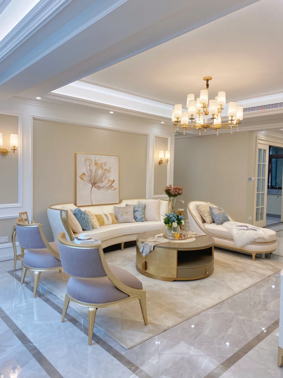 🏠现代轻奢风格的新家,190平米低饱和的奶咖色,简直美哭了!