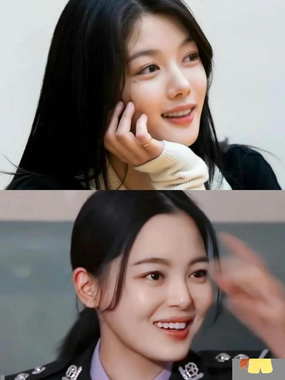 第一次这么直观感受到 金玉妍穿朝鲜服感觉她们两个人好像是姐妹!