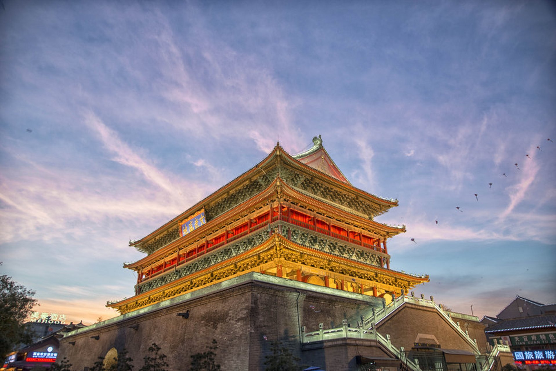 西安美景介绍(五)——西安钟楼,鼓楼 千年古都,常来长安.