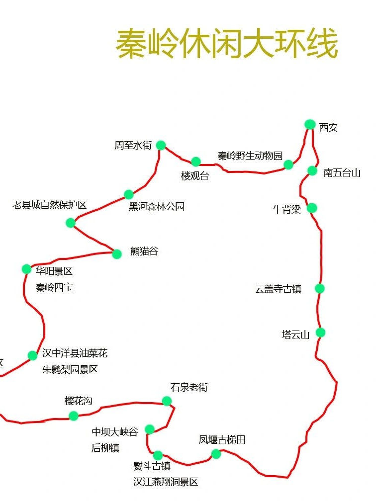 【秦岭环线纯玩旅游攻略】  踏上秦岭环线的自驾游之旅