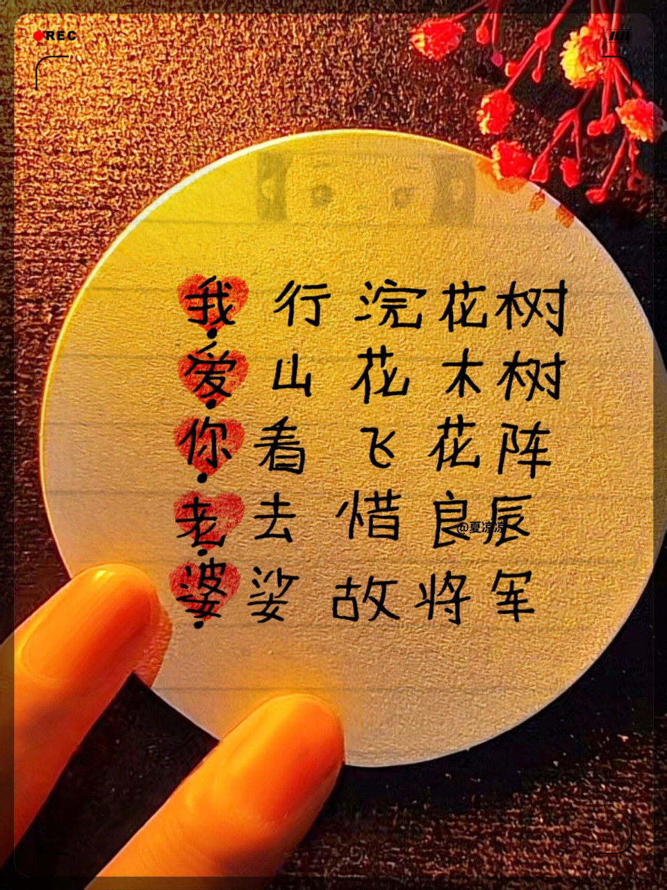 表白诗 | 发给你喜欢的人  #手写