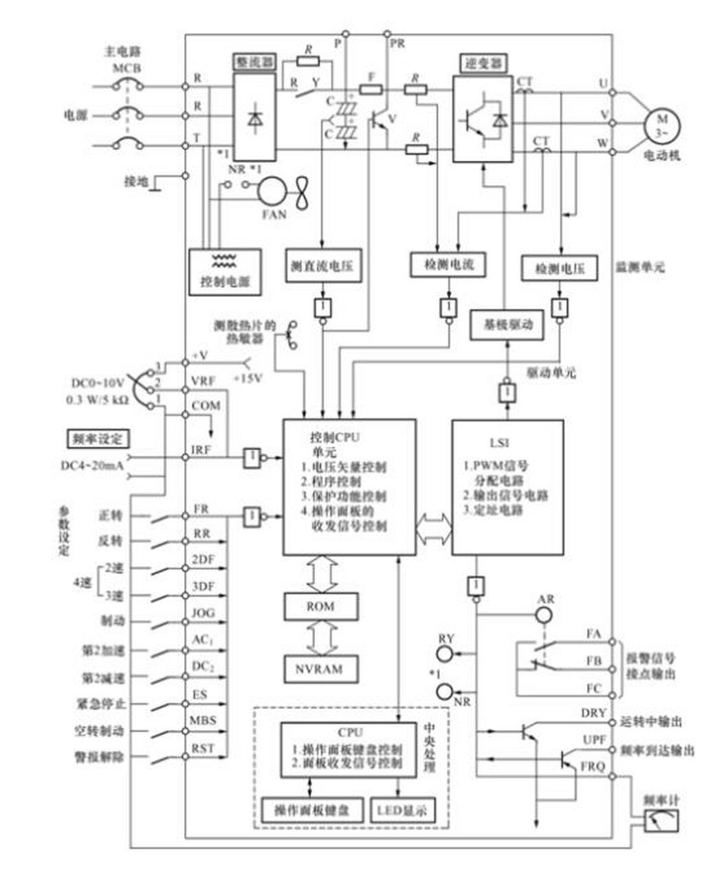 变频器电路符号图片