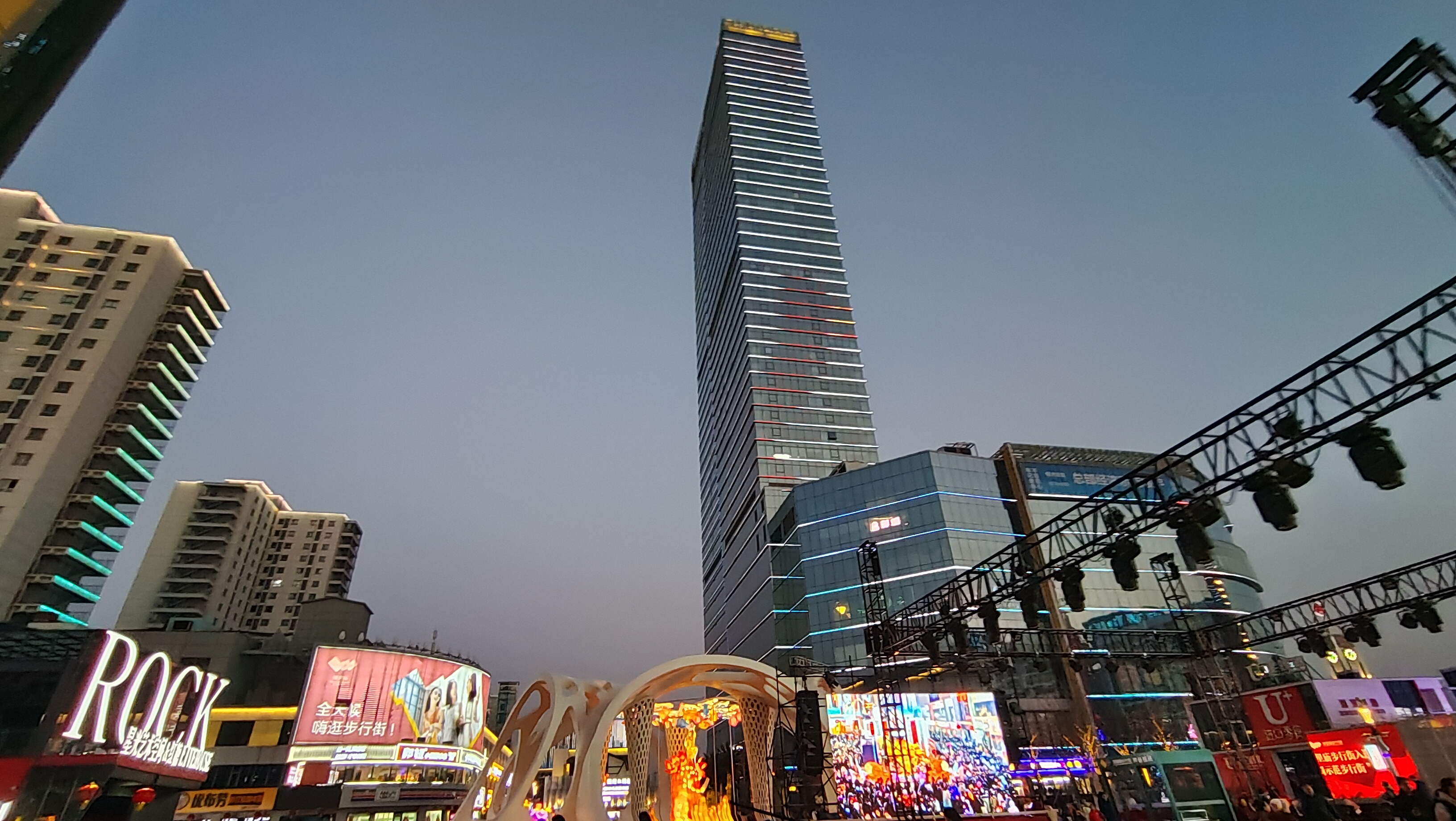 石家庄夜景图片真实图片