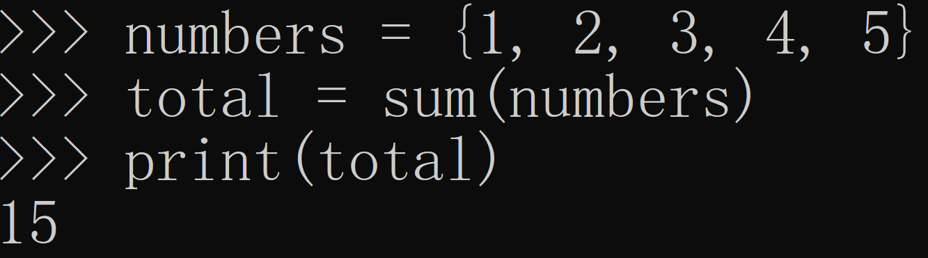 python中sum函数