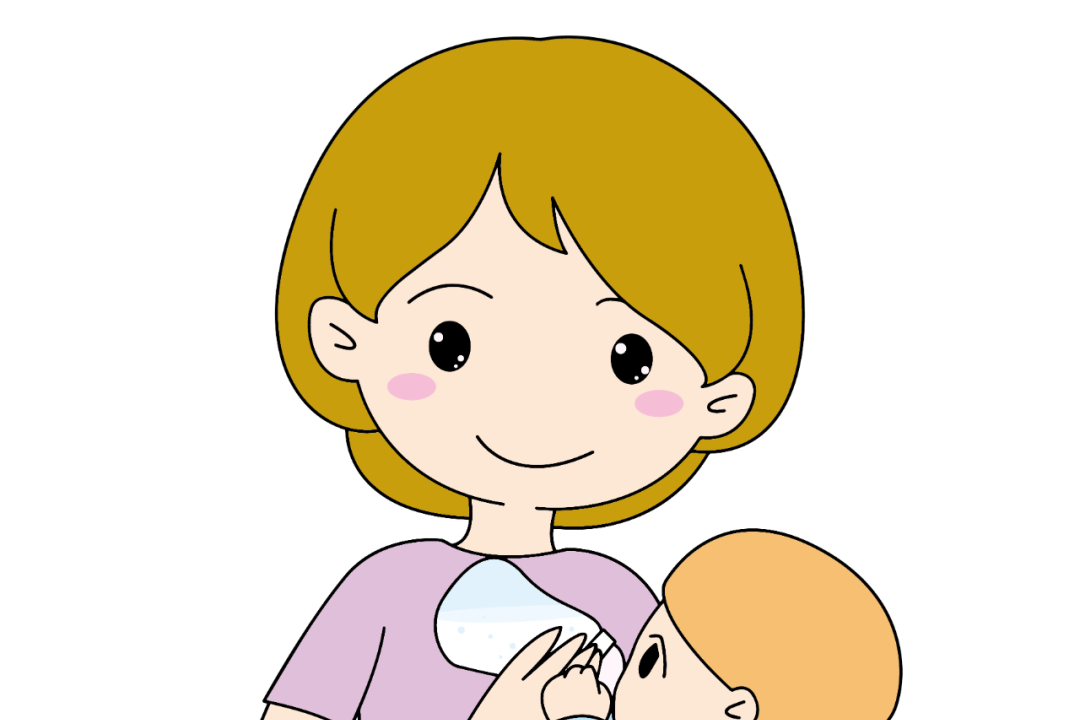 卡通宝宝仰卧30度吃奶瓶图片卡通可爱母乳强化剂卡通图片小朋友给宝宝