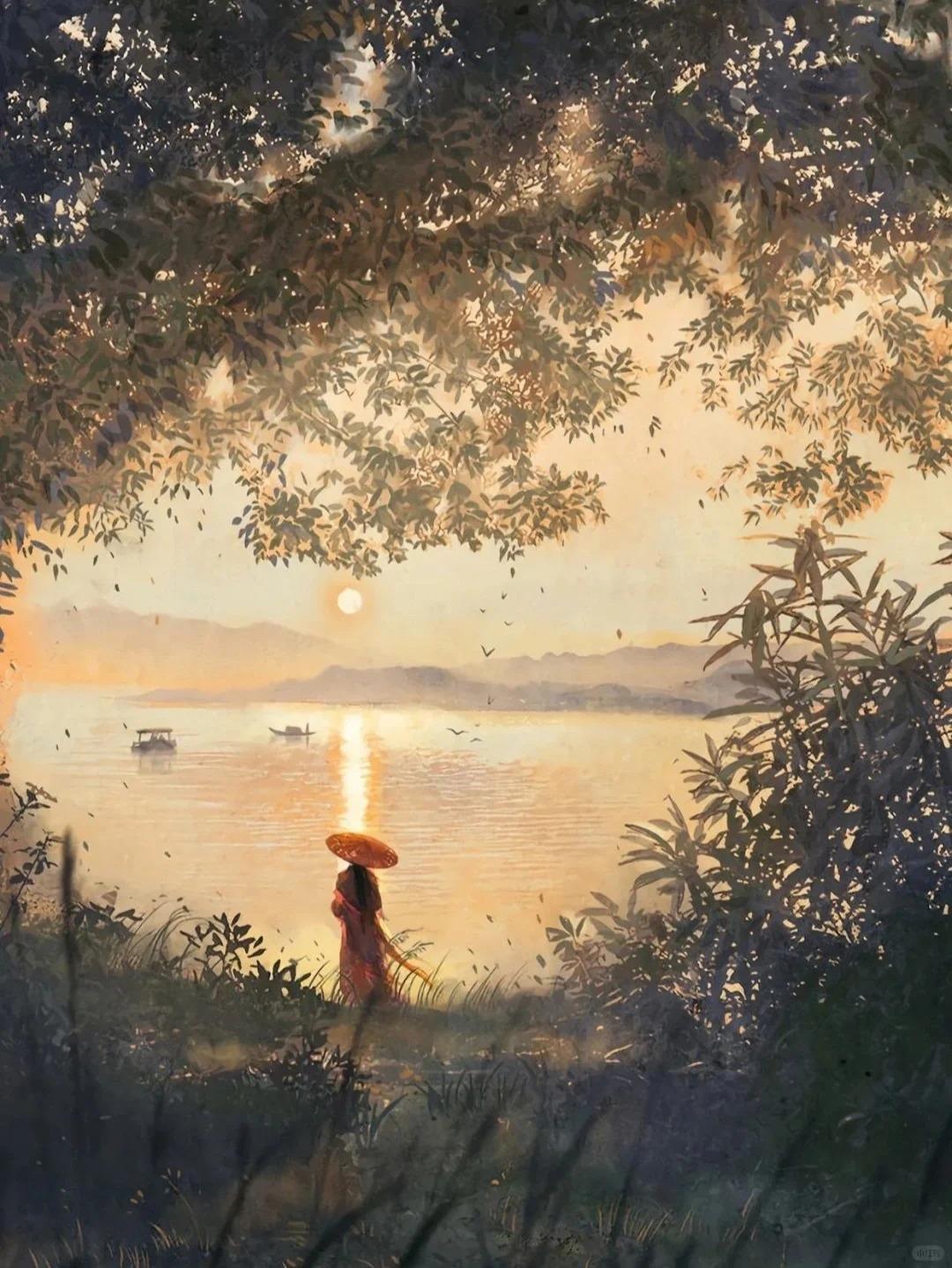 青溪归路直乘月夜歌还46句潇洒自由诗词忘却人间烦恼净逍遥