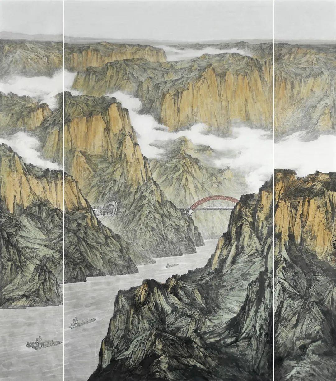 李小白|长江三峡山水画